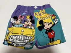 しまむら LITTC ディズニー ミッキー ミニー ショートパンツ 110