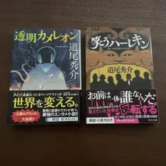 道尾秀介　小説2冊まとめ売り　透明カメレオン　笑うハーレキン