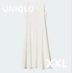 最終価格 ユニクロ ウルトラストレッチ エアリズムワンピース オフホワイト