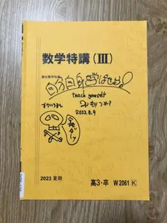 駿台　数学特講Ⅲ　鉄緑会河合塾Z会SEG東進　東大京大阪大名大北大広大神大早慶