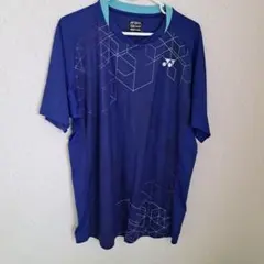YONEX バドミントンウェア シャツ ブルー Lサイズ