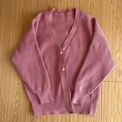 【未使用に近い】titivate select ピンク Vネック カーディガン