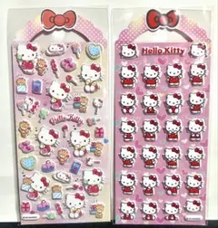 正規品　ハローキティぷっくりシール　2枚
