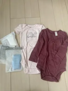 Carter's 短袖ボディスーツ 18m ピンク　他