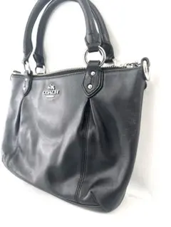 【美品】COACH コーチ ケルシー サッチェル 2way ショルダーバッグ 黒