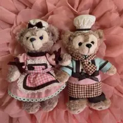 訳あり　ダッフィ シェリーメイ　ぬいぐるみバッジ　2013年　バレンタイン