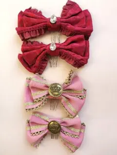 BABY・Angelic Pretty リボンコーム　2セット　ロリィタのサムネイル
