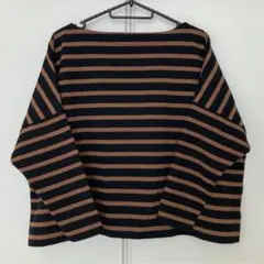 TRADITIONAL WEATHERWEARボーダーカットソー ブラウンバスク