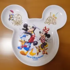 【新品未使用】東京ディズニーリゾート ミッキー型 メラミン ランチプレート 皿