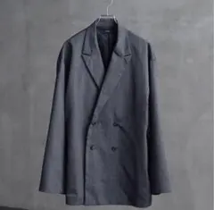 CALLNE ウールブレンドヘリンボーン ダブルジャケット　Mサイズ