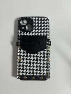 ハウンドトゥースパターン iPhoneケース iPhone15 スマホケース