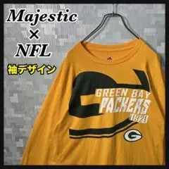 NFL ロンT 長袖T メンズ L アメフト グリーンペイパッカーズ オレンジ系のサムネイル