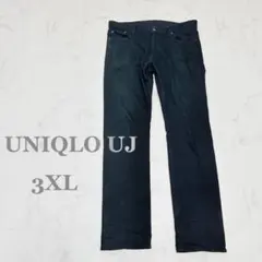 ユニクロ UJ♦︎ストレートデニムパンツ 3XL ブラック 大きいサイズのサムネイル