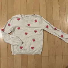 H&M ハート柄セーター 134/140