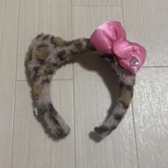 ユニバ ハローキティ ヒョウ柄カチューシャ