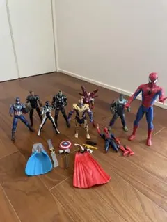 ⭐︎【豪華】Marvel アクションフィギュア 9体まとめ売り⭐︎のサムネイル