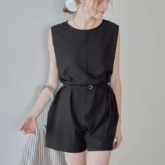 SEA DRESS ウエストベルト付きオールインワン水着 Lのサムネイル
