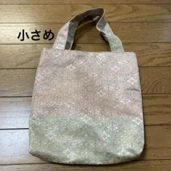 【新品】ハンドメイド　エコバッグ ピンクとグレーのグラデーション