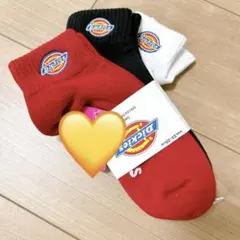 新品　レディース　ディッキーズ　靴下　ソックス　スニーカー丈　刺繍　ロゴ