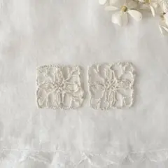 フランスアンティークレースモチーフ2枚セット