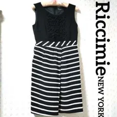 Riccimie　リッチミーニューヨーク✮ブランドロゴ入りひざ丈ワンピース　黒のサムネイル