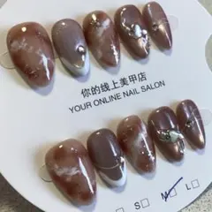 マーブル模様 ネイルチップM