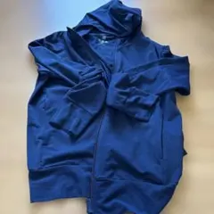 UNIQLO AIRism キッズパーカー 140cm ネイビー