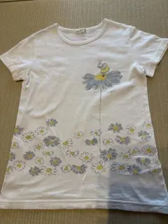 ニットプランナー　kp 半袖Tシャツ 140cm 花　白　うさぎのサムネイル