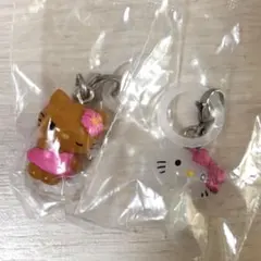ハローキティ　めじるしアクセサリー　チャーミーキティ　日焼け　ガチャガチャ