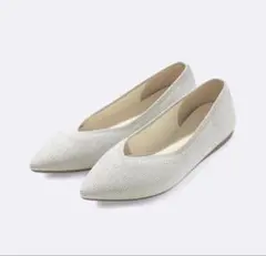 【GU】ウォッシャブルニットフラットシューズ