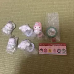 サンリオキャラクターズ　カラフルカラビナマスコットチャーム5個セット　おまけ付き