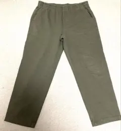【人気】UNIQLO メンズワイドパンツ Ｌサイズ カーキ