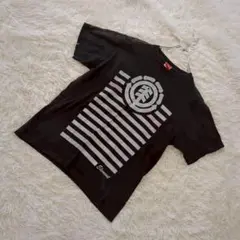 【element 】半袖Tシャツ　ブラック　プリント　Mサイズ