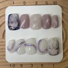 NO10痛ネイルチップ　マグネットベージュ　大人シンプルネイル　韓国ネイル