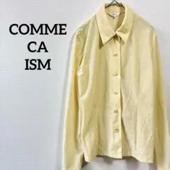 62 コムサイズム 花柄　長袖シャツ ブラウス　トップス 羽織　ボタン　M 秋冬