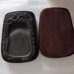 アンティーク書道具『中国 菊花石硯 天然石』縦16cm 横10cm 厚最大2cm 文房具】書道具『中国 菊花石硯 天然石』縦18cm 横11cm 厚最大3.5