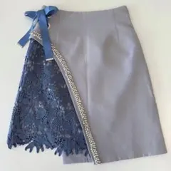 Lily Brown L.B CANDY STOCK ビジューレーススカート