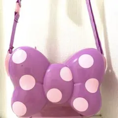 ディズニーランド ミニー リボン ポップコーンバケット ハート 紫 パープル
