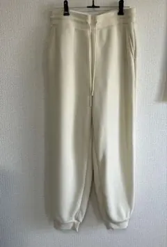 UNIQLO ユニクロ フリース イージーパンツ Lサイズ White 白