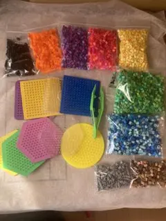 アイロンビーズセット 多色 プレート9枚付き