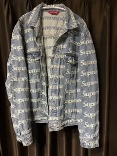 supreme Checks Embroidered Denimu Jacket - メルカリ