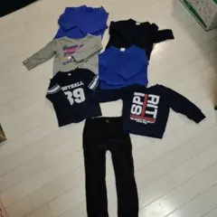 7枚 長袖T,コーデュロイパンツ,セーター,トレーナー 90cm(一部80)