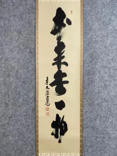 小林太玄『弄花香満衣』茶道具一行書 臨済宗大徳寺黄梅院住職 掛軸250