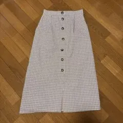 LA MARINE FRANCAISE チェック柄タイトスカート