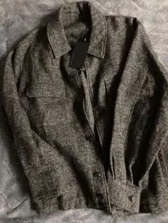 comm. arch wool linen tweed shirt jacket