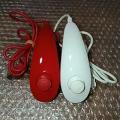 wii ヌンチャク　赤白　2個セット
