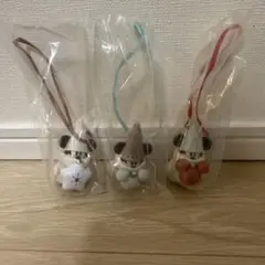 リルリンリン　カプセルトイ　白&茶&水色　クリスマスディズニー2025