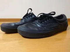 VANS バンズ ERA エラ leather ブラック黒　24.5cm