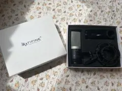 FIFINE コンデンサーマイク シルバー ブラック
