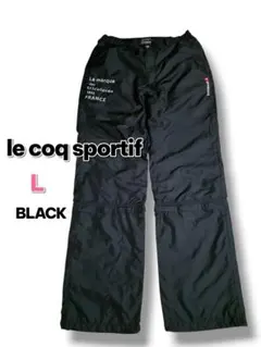 【le coq sportif】古着♡ゴルフパンツ L 黒　2WAYパンツゴルフ